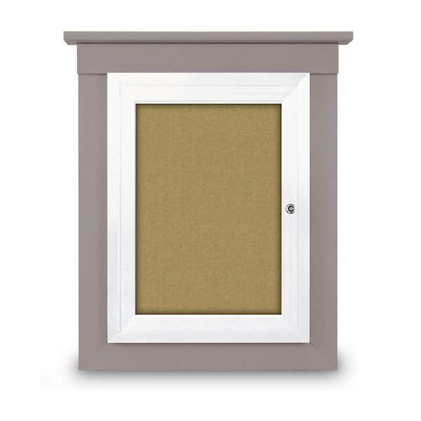 Sliding Glass Enclosed Letterboard, 72"x3